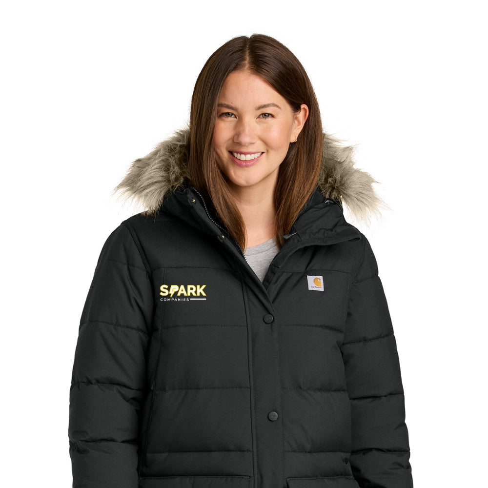 Spark Companies Carhartt Women's Montana Insulated Hooded Coat - Black