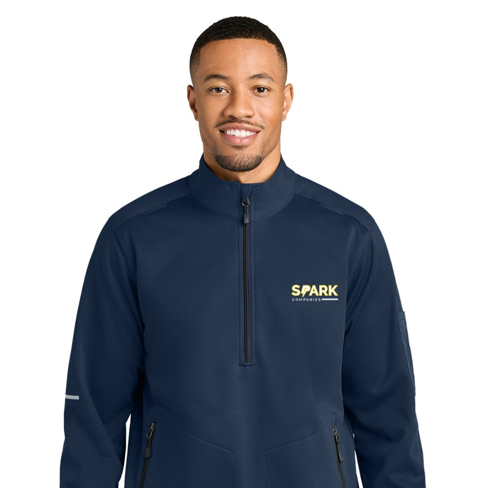 Spark Companies Carhartt FLD & RSCU 1/2-Zip Mid-Layer - Dark Navy
