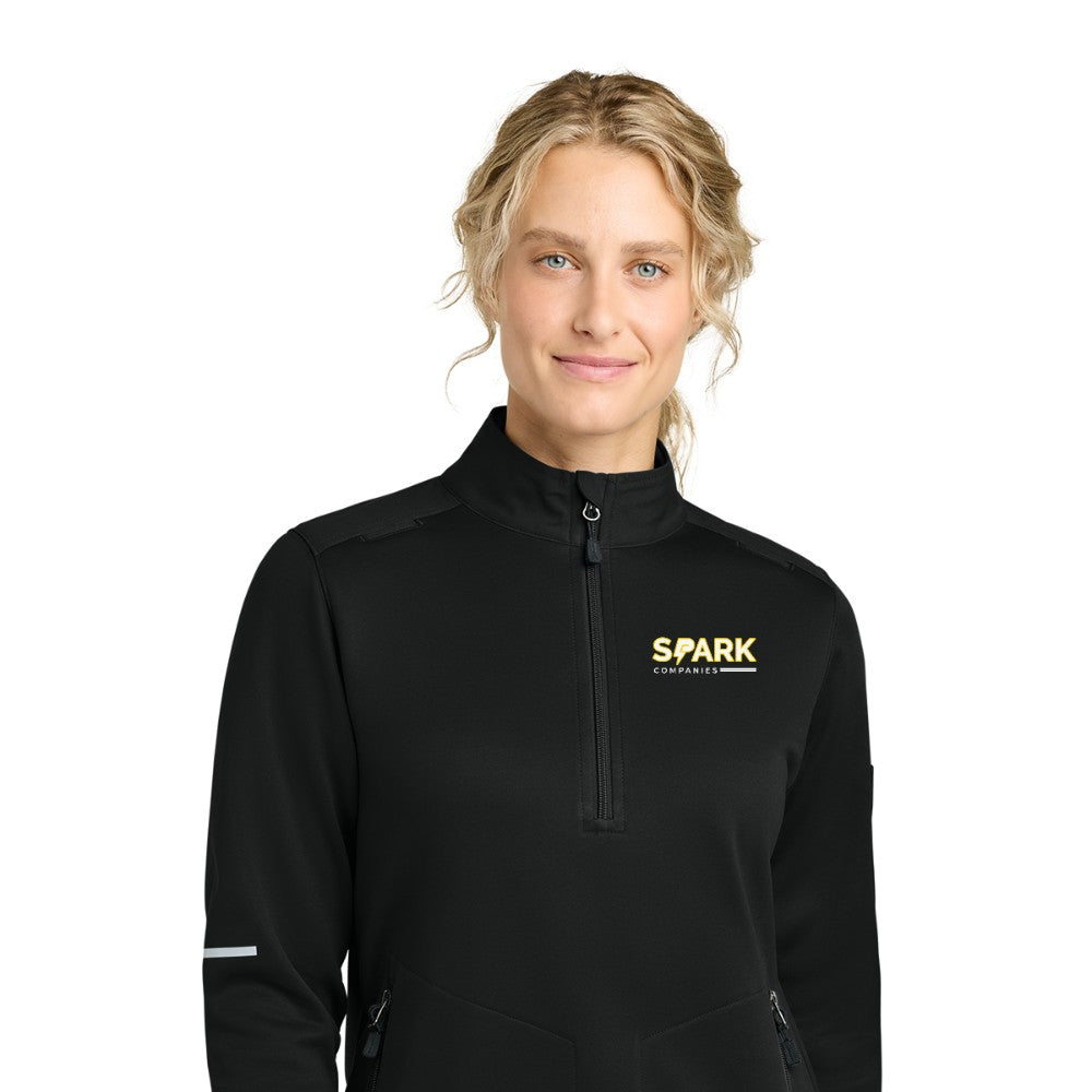 Spark Companies Carhartt Women's FLD & RSCU 1/2-Zip Mid-Layer - Black
