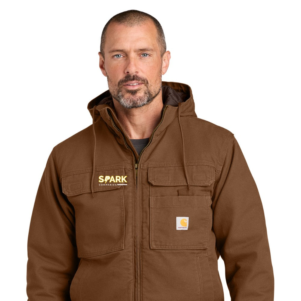 Spark Companies Carhartt Full Swing Washed Duck Active Jac - Red Duck Brown
