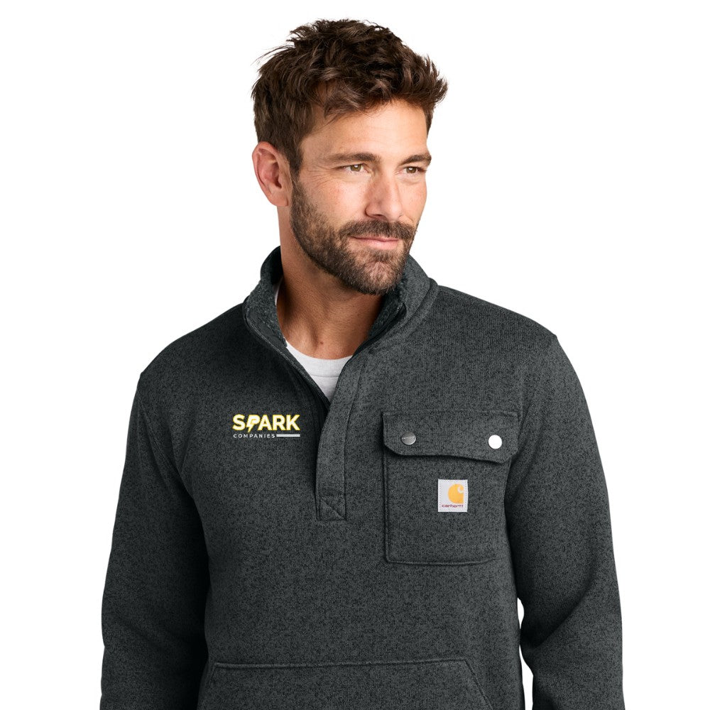 Spark Companies Carhartt Midweight 1/4-Zip Sweater Fleece - Black