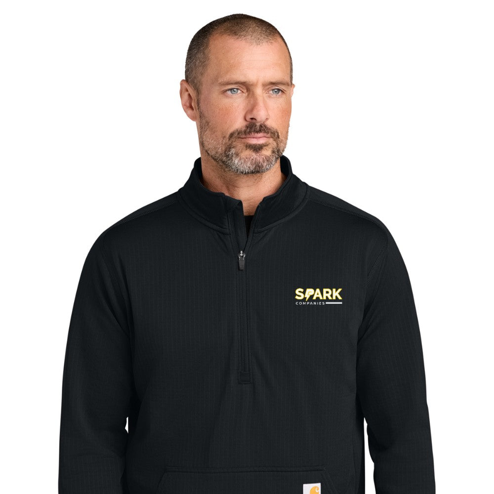 Spark Companies Carhartt Force 1/2-Zip Grid Fleece - Black