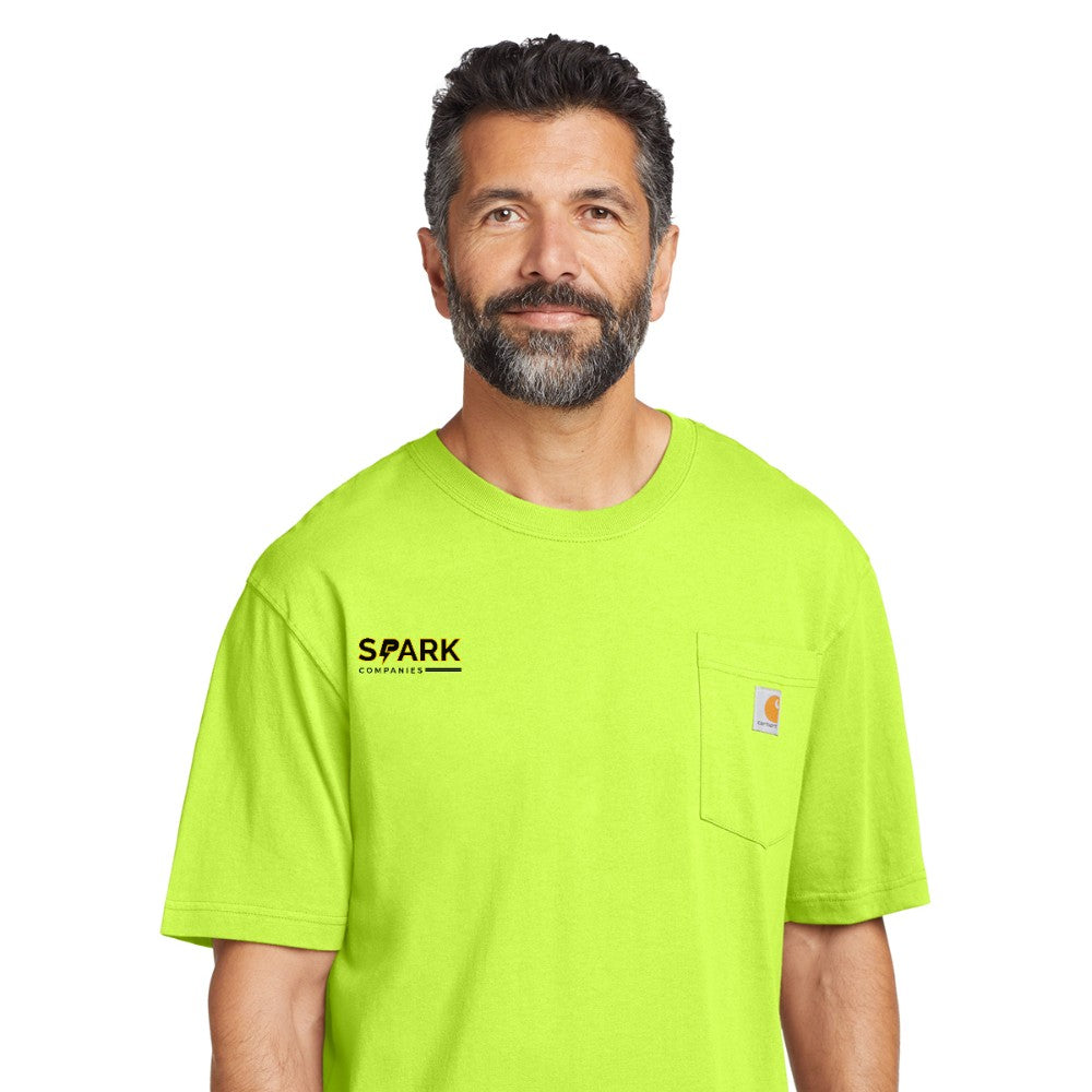 Spark Companies Carhartt Workwear Pocket Short Sleeve T-Shirt - Brite Lime