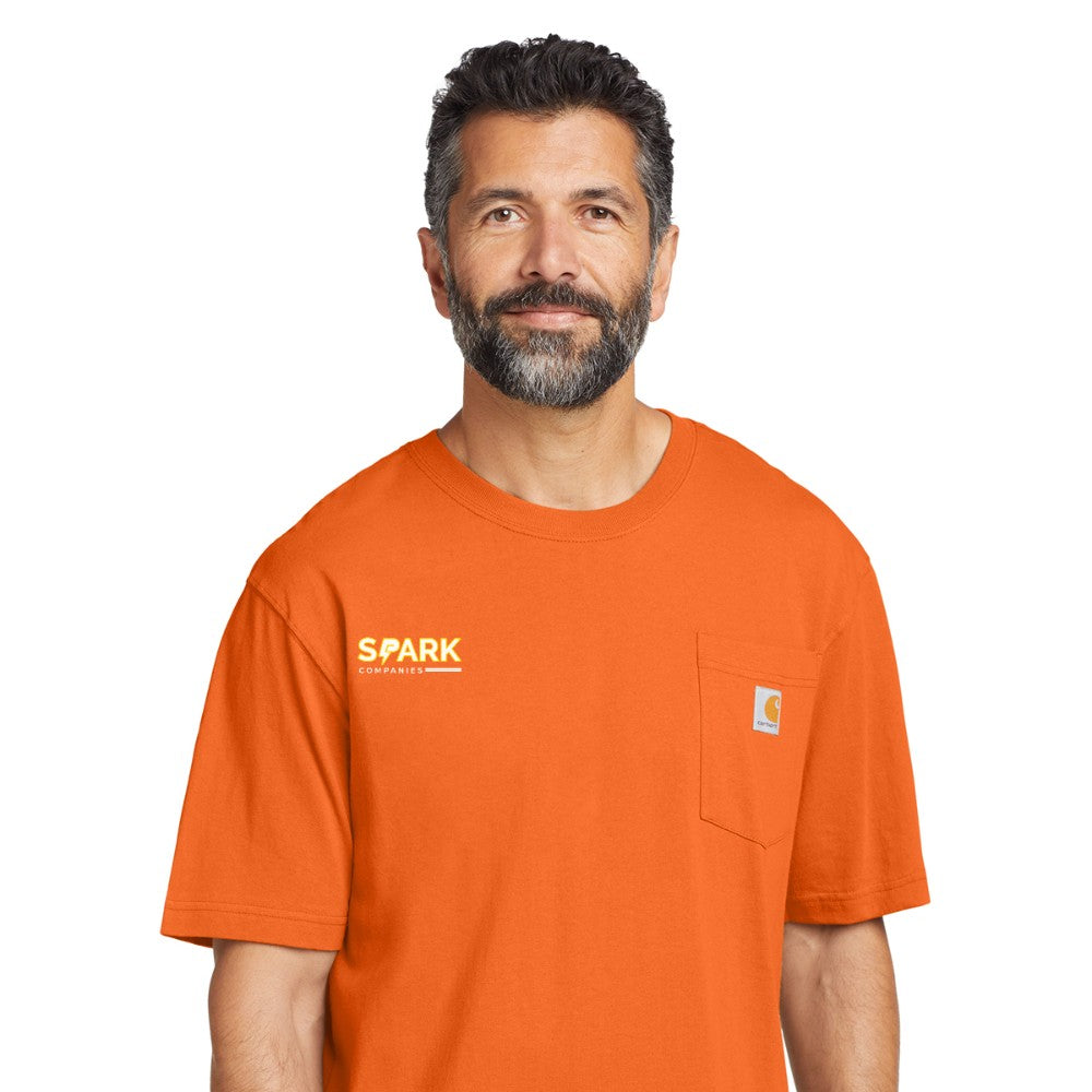 Spark Companies Carhartt Workwear Pocket Short Sleeve T-Shirt - Brite Orange
