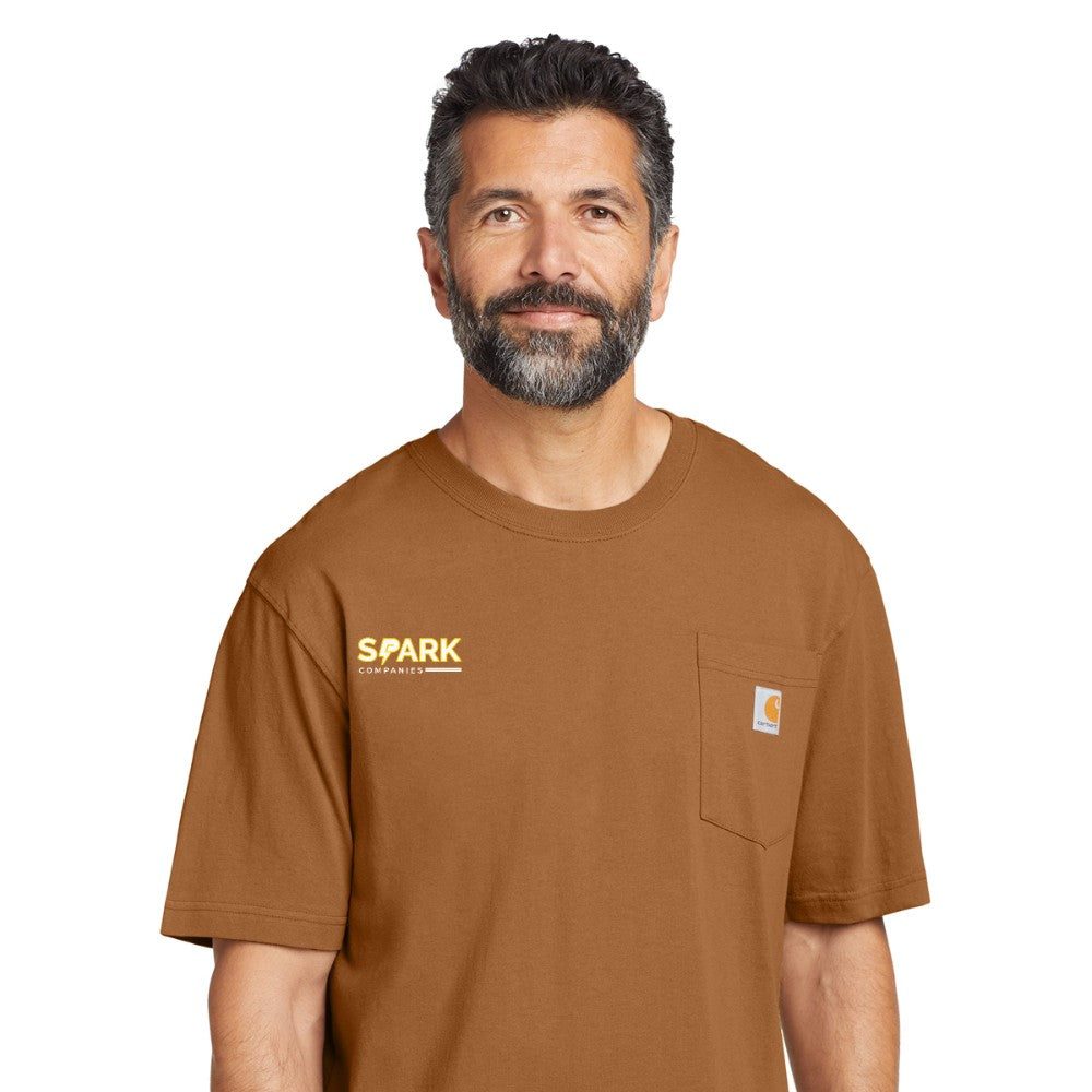 Spark Companies Carhartt Workwear Pocket Short Sleeve T-Shirt - Carhartt Brown