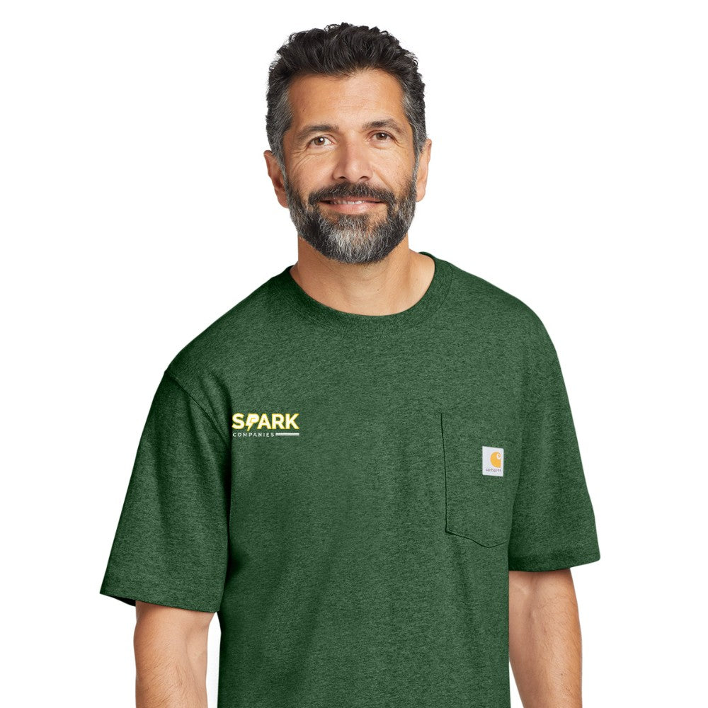 Spark Companies Carhartt Workwear Pocket Short Sleeve T-Shirt - North Woods Heather