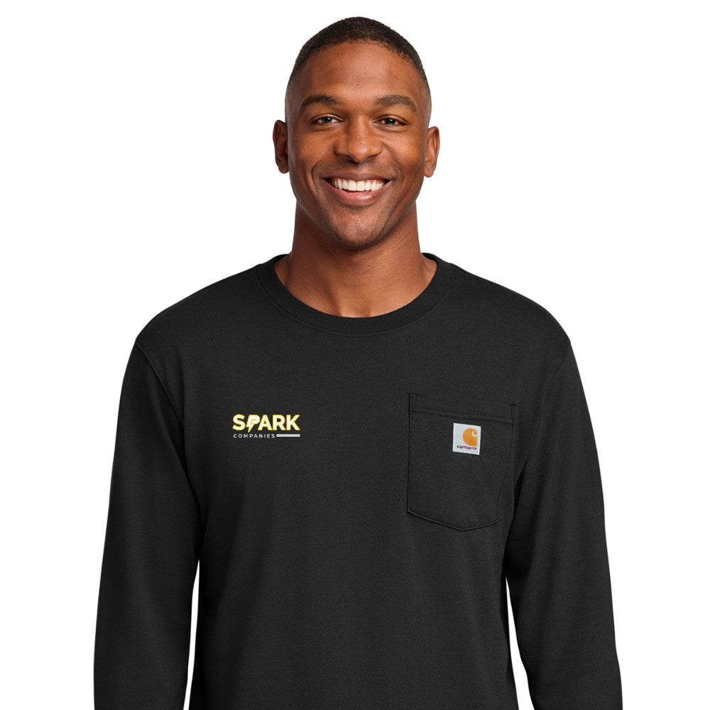 Spark Companies Carhartt Workwear Pocket Long Sleeve T-Shirt - Black