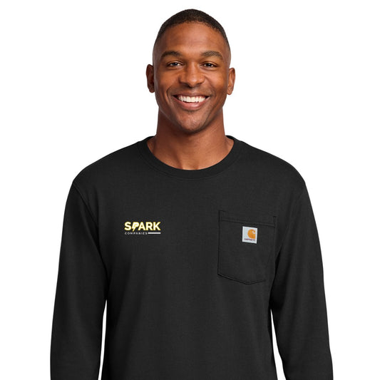Spark Companies Carhartt Workwear Pocket Long Sleeve T-Shirt - Black