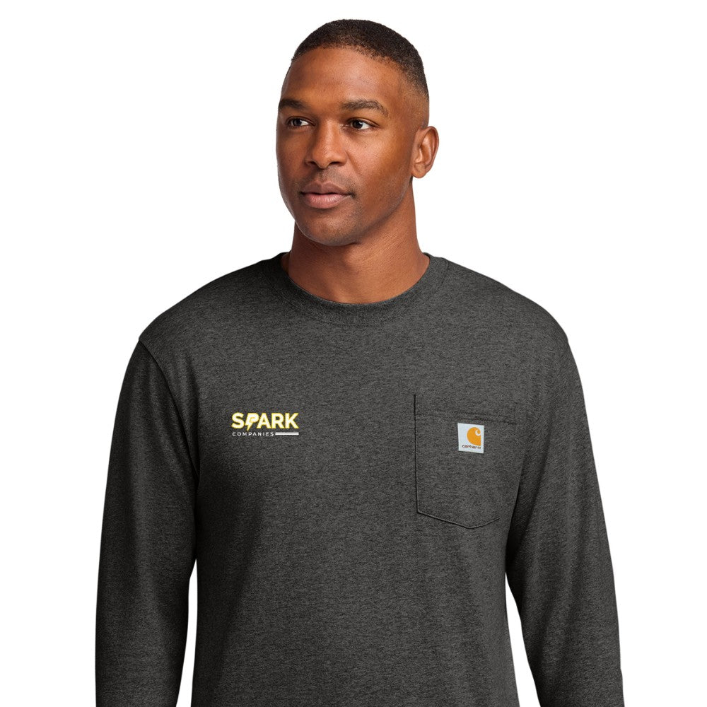 Spark Companies Carhartt Workwear Pocket Long Sleeve T-Shirt - Carbon Heather