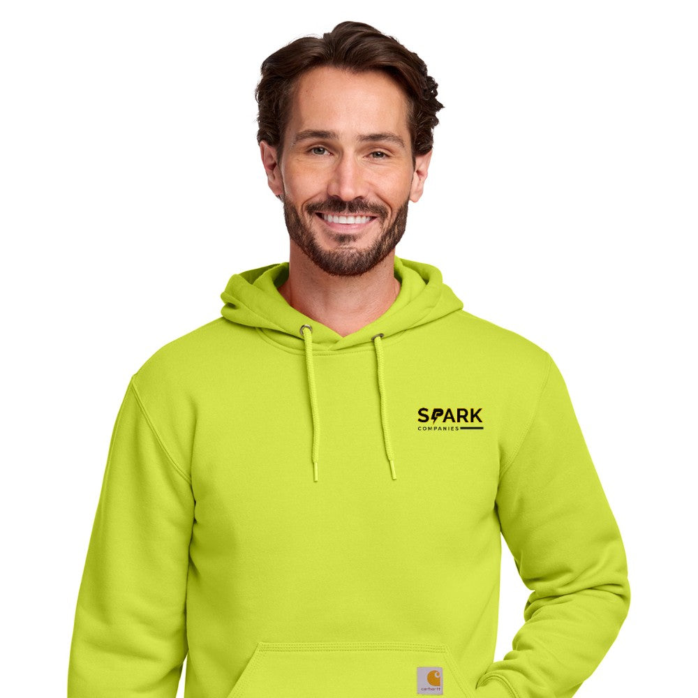 Spark Companies Carhartt Midweight Hooded Sweatshirt - Brite Lime