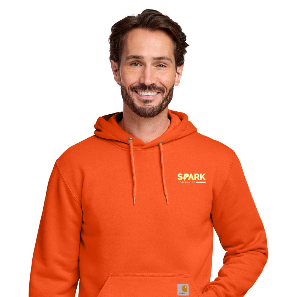 Spark Companies Carhartt Midweight Hooded Sweatshirt - Brite Orange