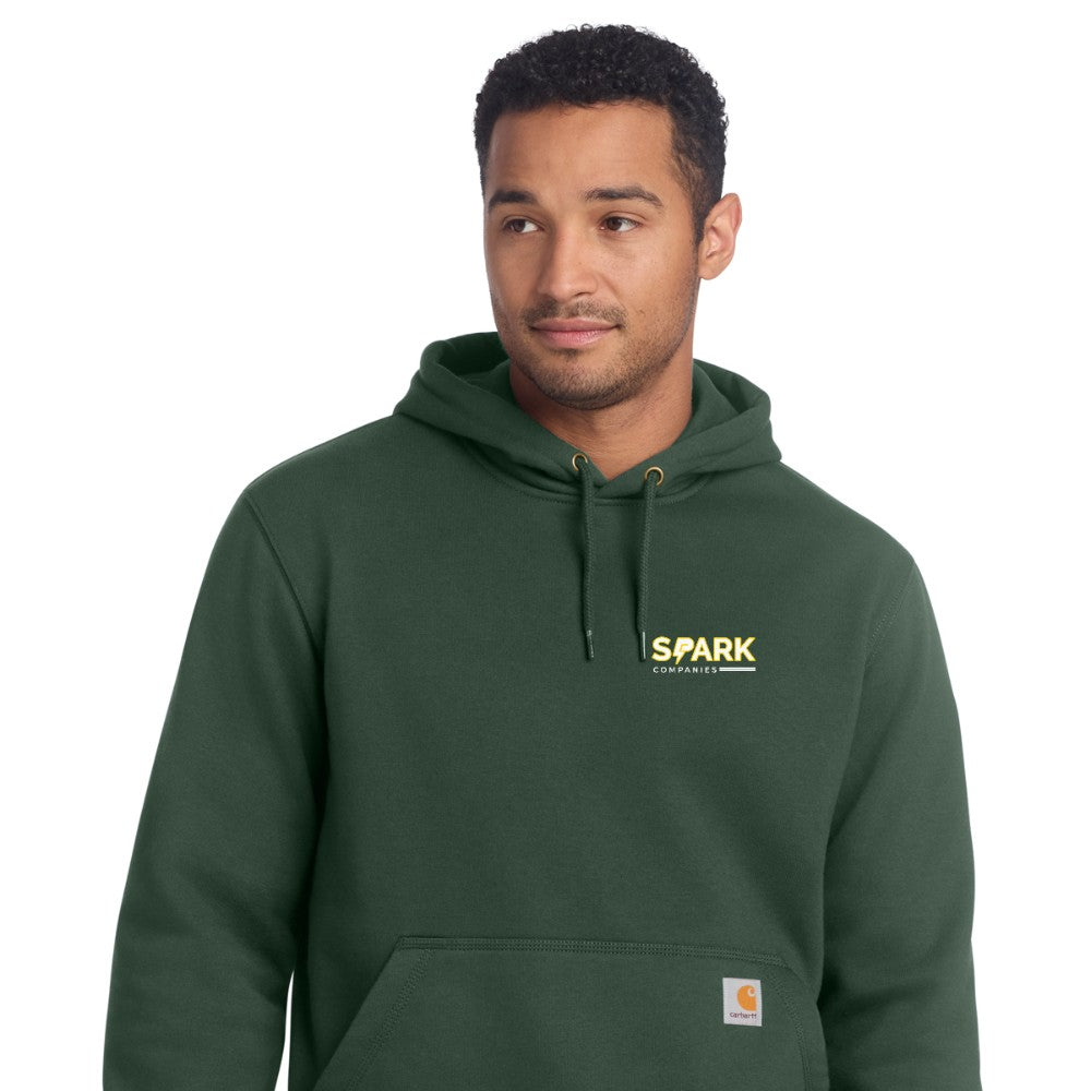 Spark Companies Carhartt Rain Defender Paxton Heavyweight Hooded Sweatshirt - Forestry Green