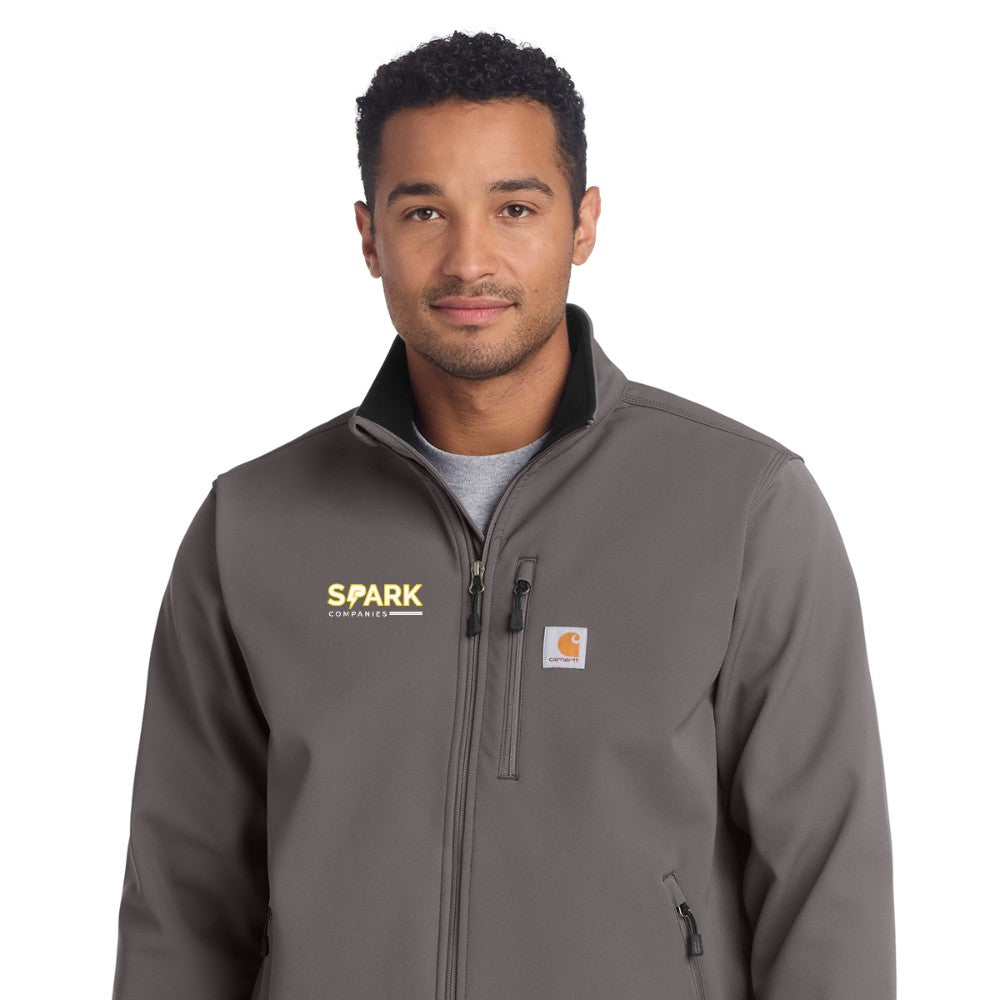 Spark Companies Carhartt Crowley Soft Shell Jacket - Charcoal