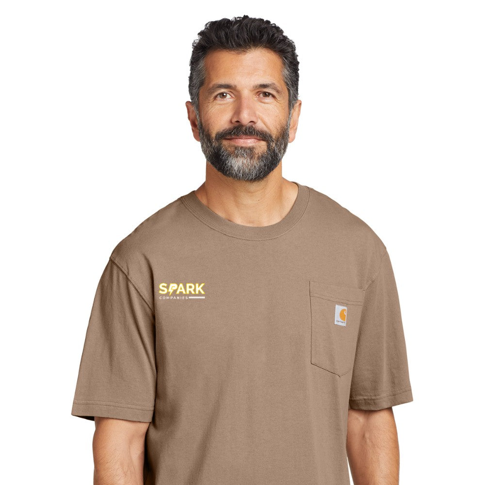 Spark Companies Carhartt Tall Workwear Pocket Short Sleeve T-Shirt - Desert