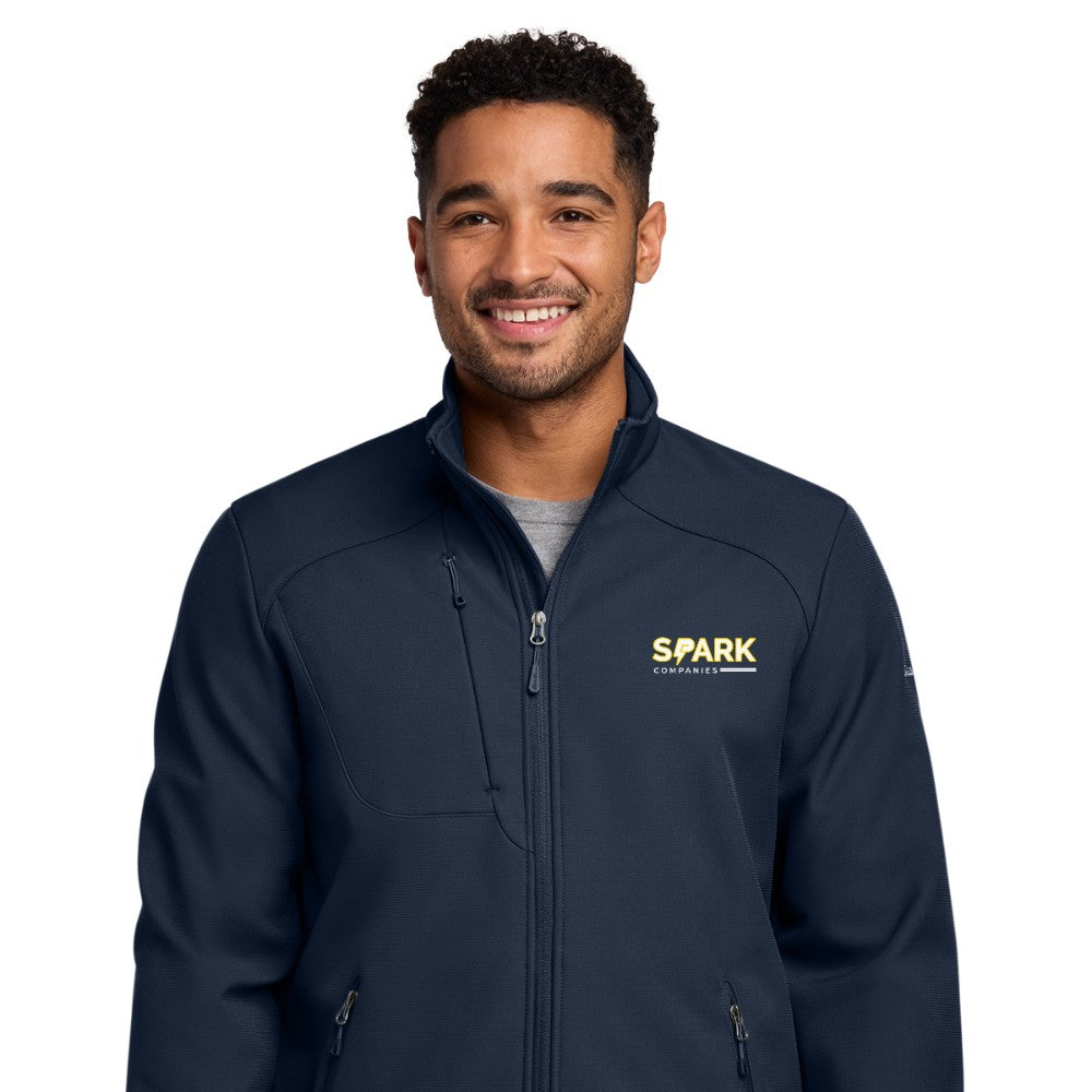 Spark Companies Eddie Bauer Stretch Soft Shell Jacket - River Blue Navy