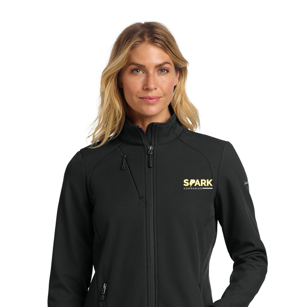 Spark Companies Eddie Bauer Women's Stretch Soft Shell Jacket - Deep Black
