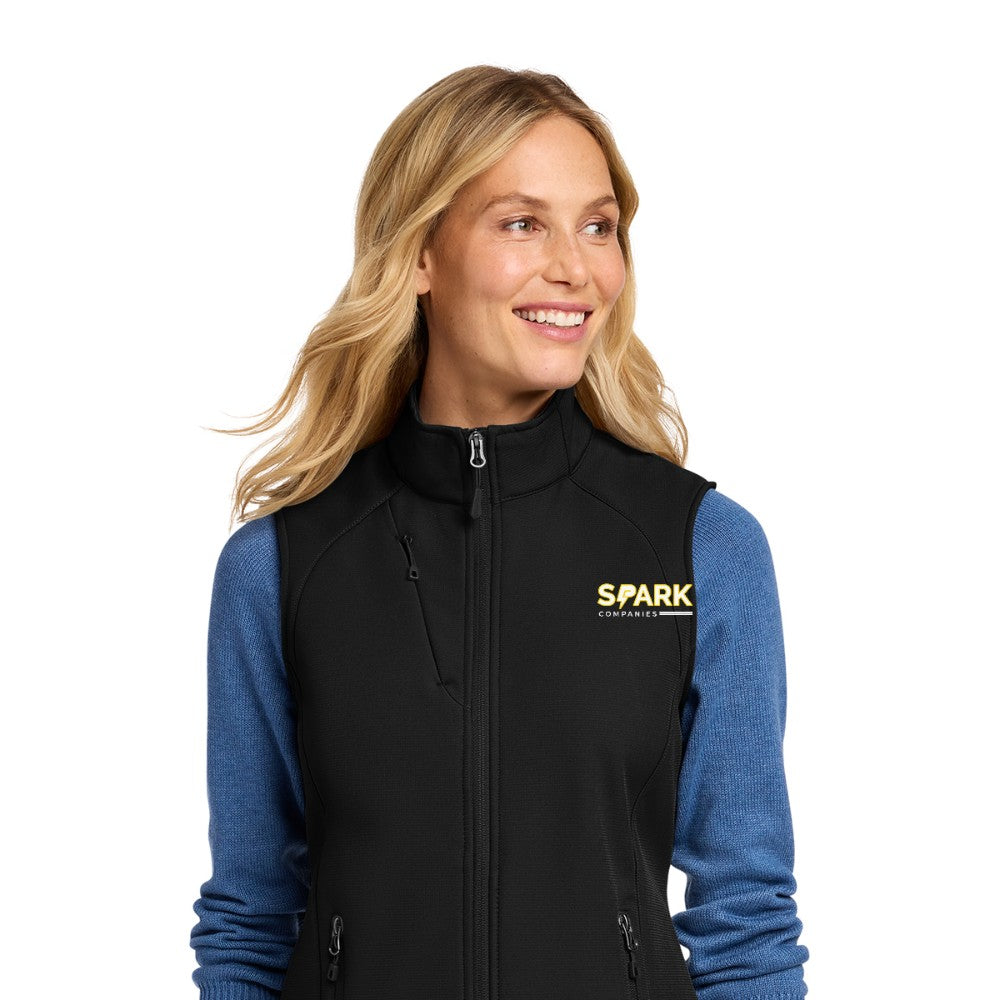 Spark Companies Eddie Bauer Women's Stretch Soft Shell Vest - Deep Black