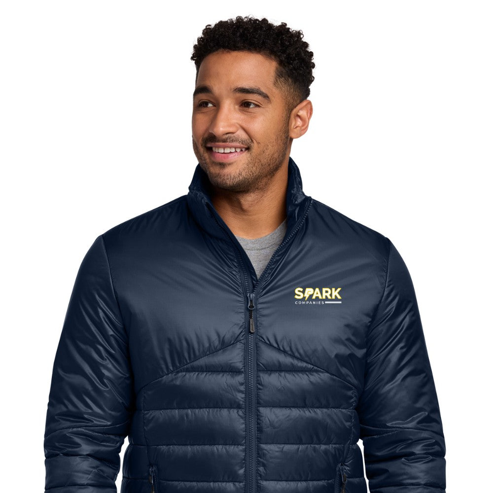 Spark Companies Eddie Bauer Quilted Jacket - River Blue Navy