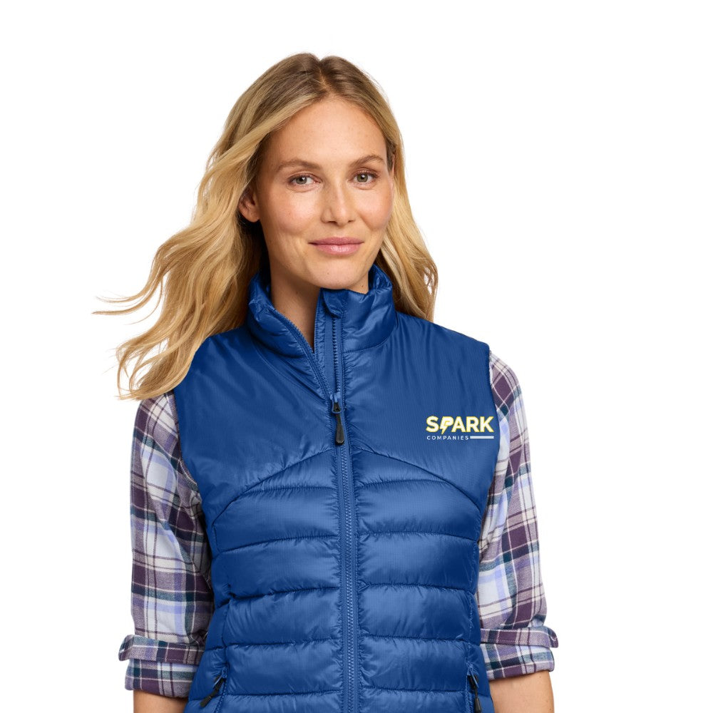 Spark Companies Eddie Bauer Women's Quilted Vest - Cobalt Blue
