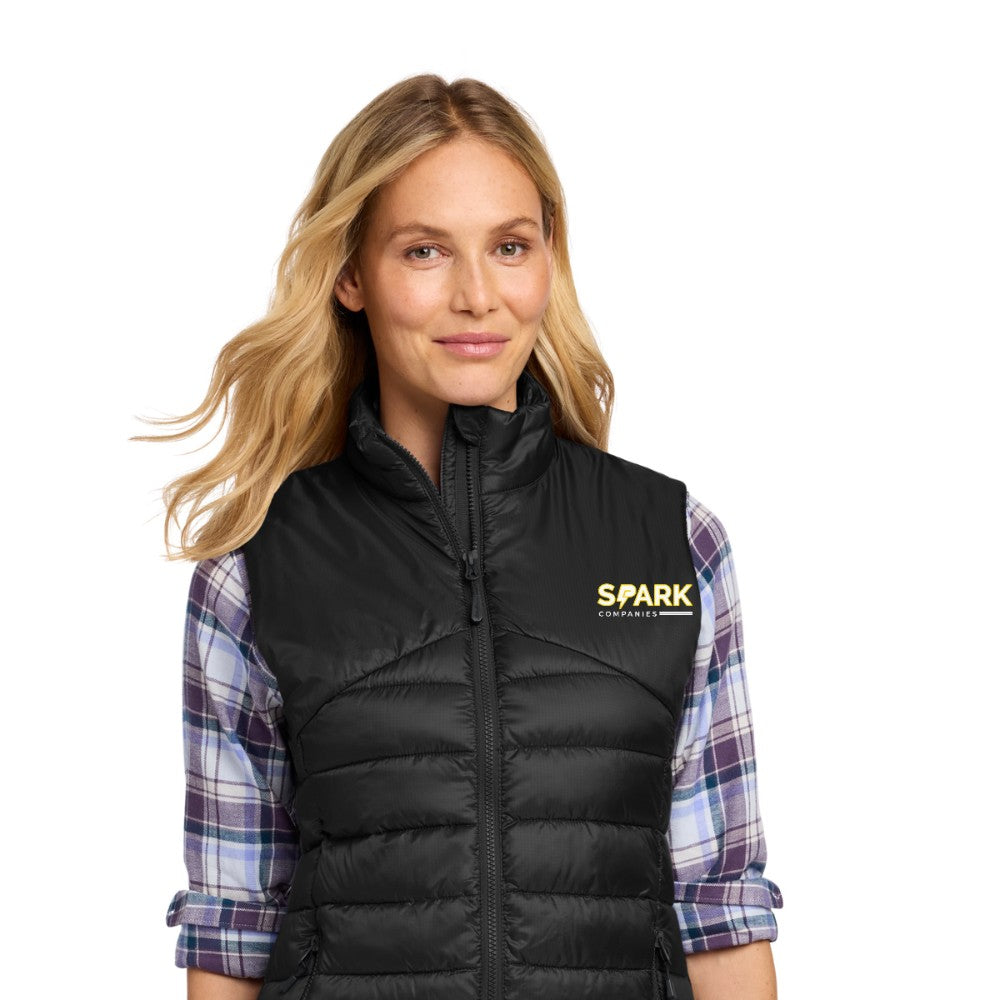Spark Companies Eddie Bauer Women's Quilted Vest - Deep Black