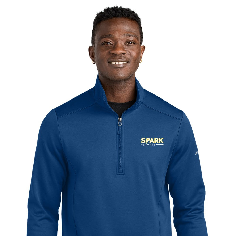 Spark Companies Eddie Bauer Smooth Mid Layer Fleece 1/2-Zip - Cobalt Blue