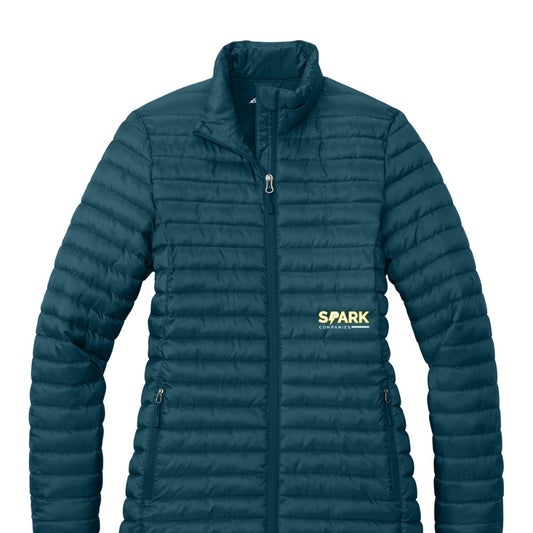 Spark Companies Eddie Bauer Women's Packable Quilted Full-Zip - Adriatic Blue