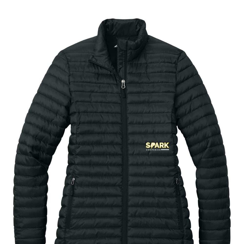 Spark Companies Eddie Bauer Women's Packable Quilted Full-Zip - Black