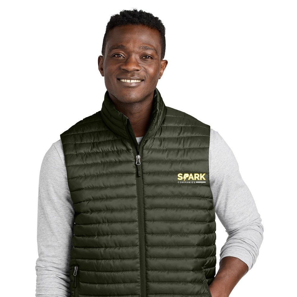 Spark Companies Eddie Bauer Packable Quilted Vest - Olive Green