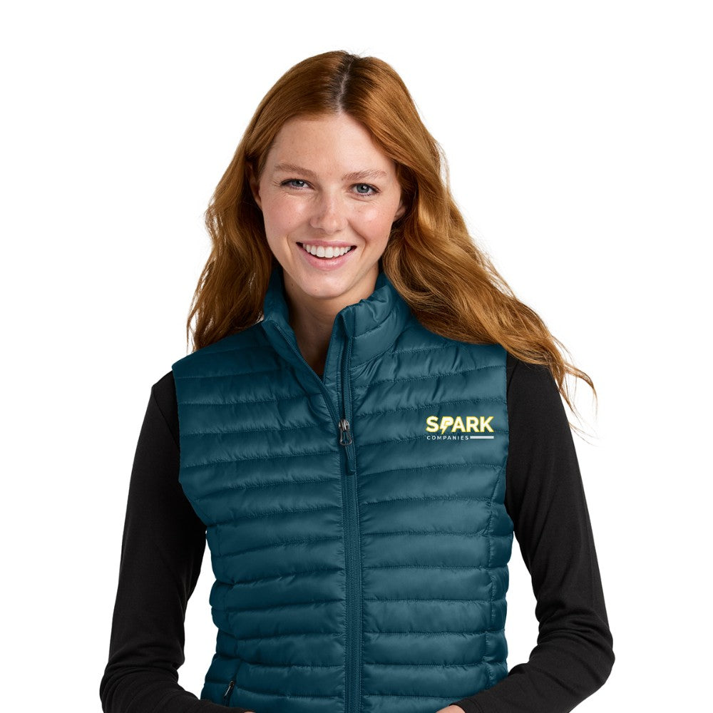 Spark Companies Eddie Bauer Women's Packable Quilted Vest - Adriatic Blue