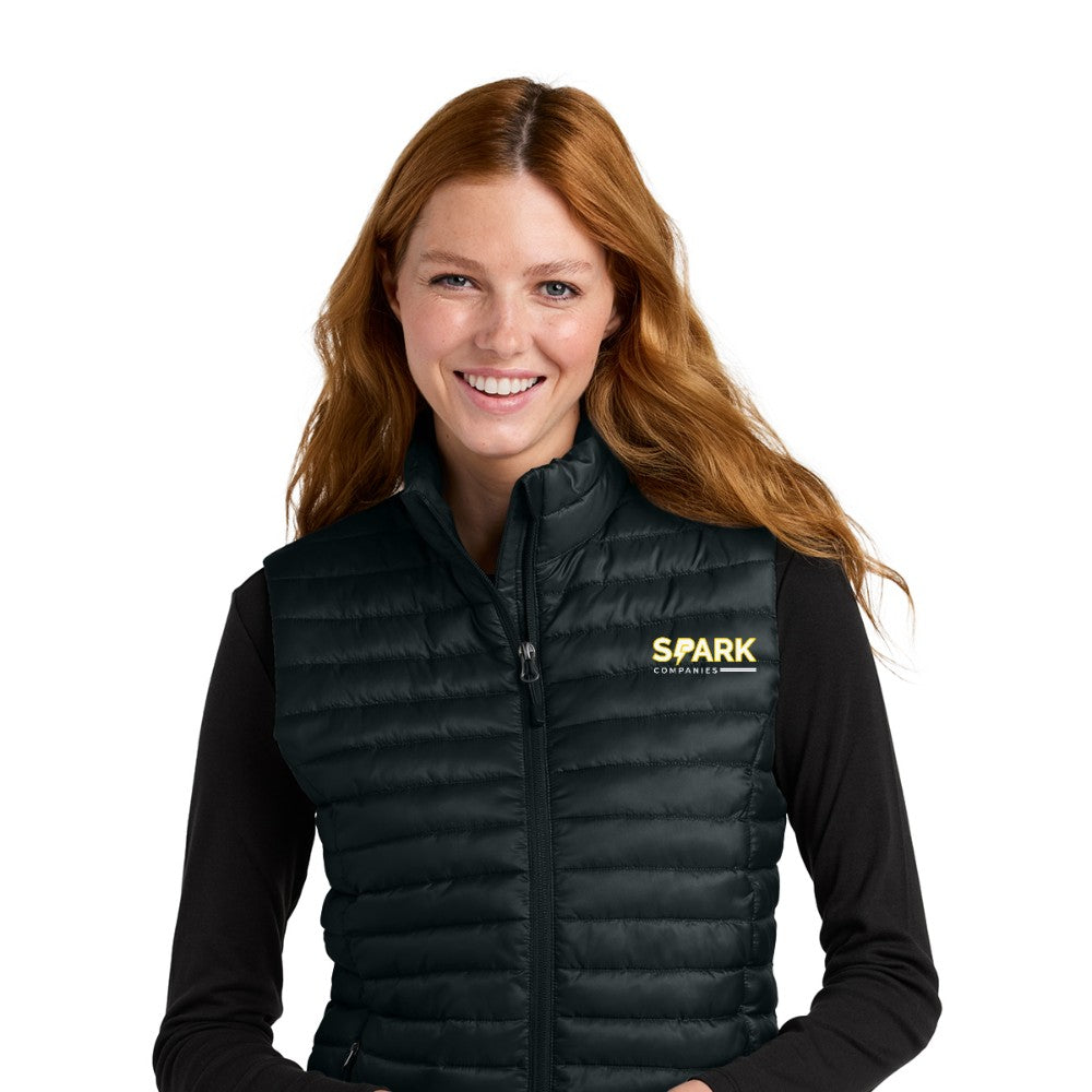 Spark Companies Eddie Bauer Women's Packable Quilted Vest - Black