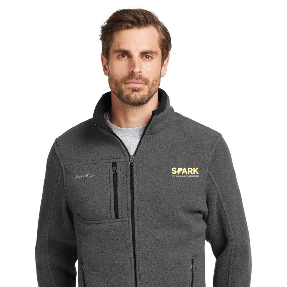 Spark Companies Eddie Bauer Full-Zip Fleece Jacket - Grey Steel