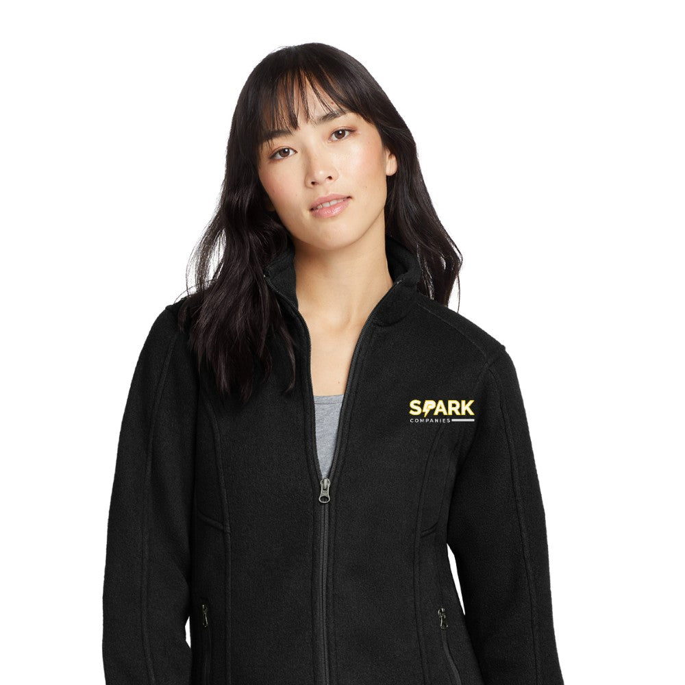 Spark Companies Eddie Bauer Women's Full-Zip Fleece Jacket - Black