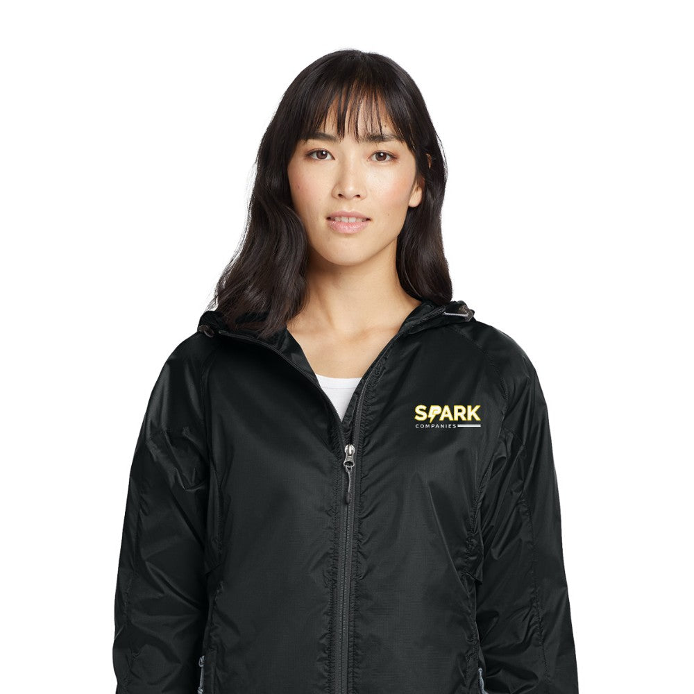 Spark Companies Eddie Bauer Women's Packable Wind Jacket - Black
