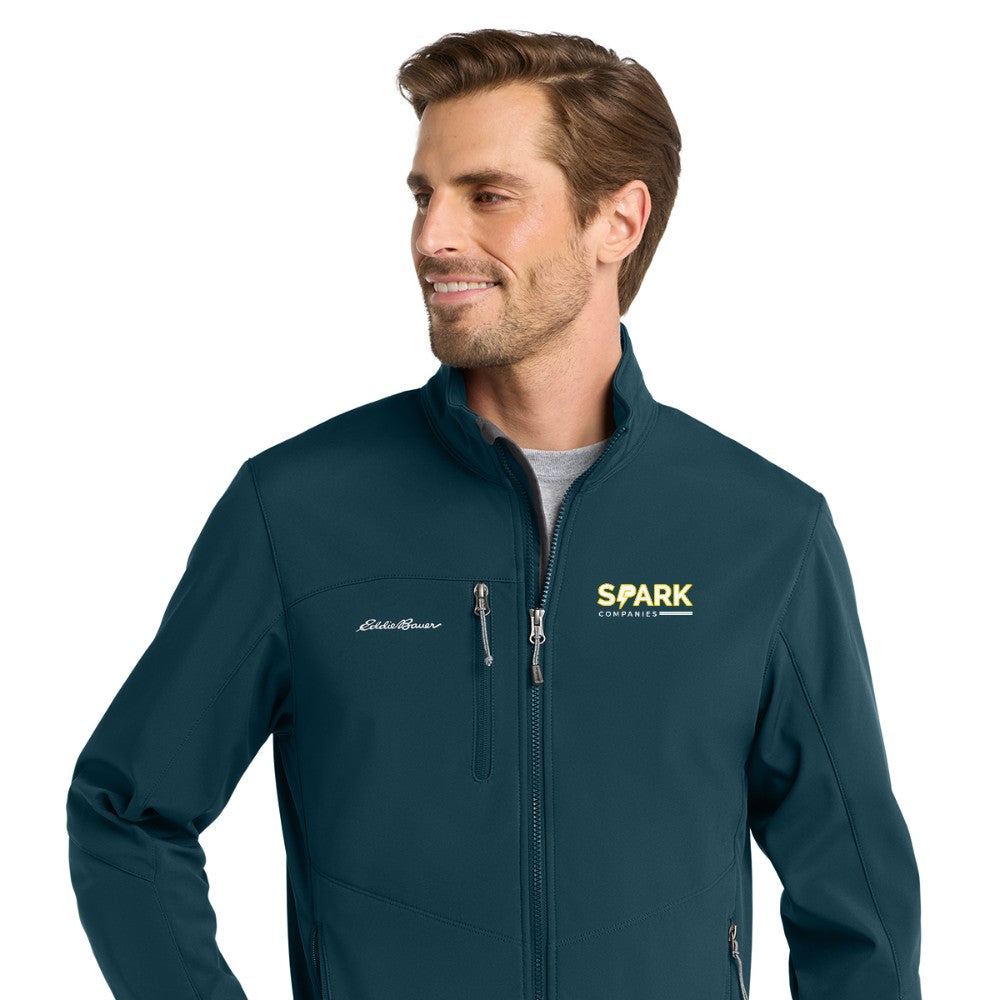 Spark Companies Eddie Bauer Soft Shell Jacket - Dark Adriatic
