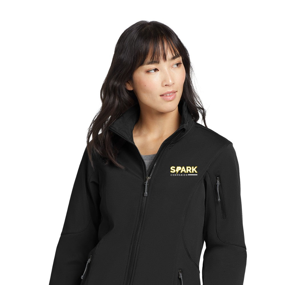 Spark Companies Eddie Bauer Women's Soft Shell Jacket - Black