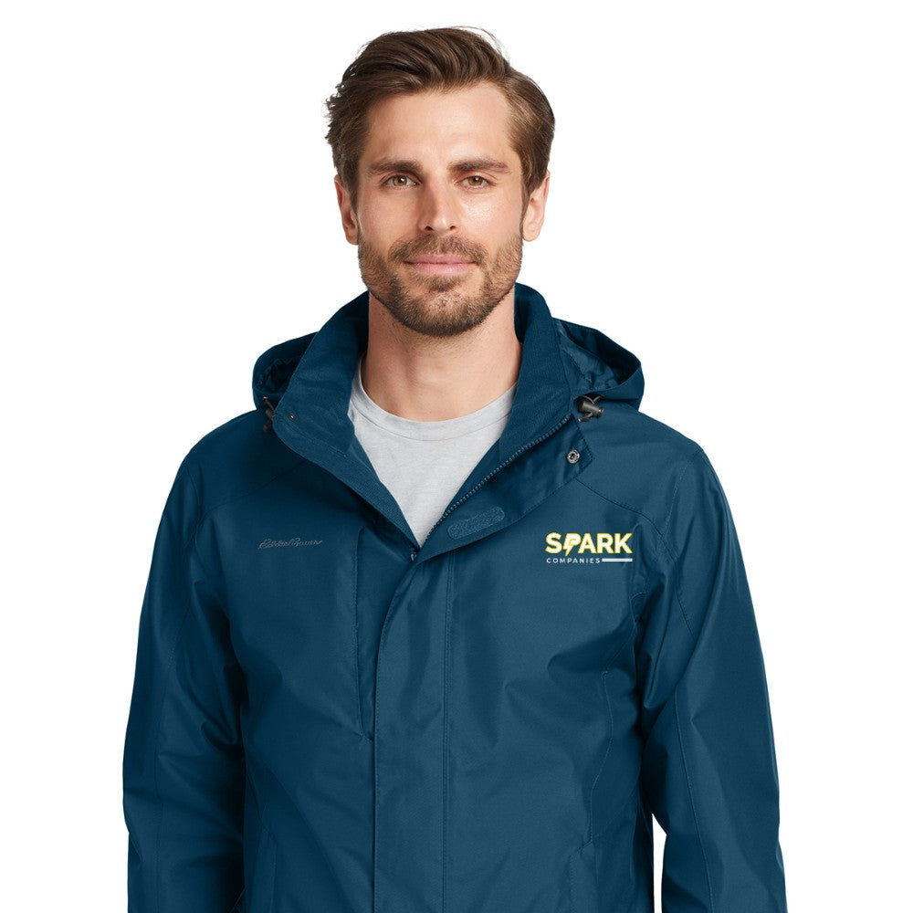 Spark Companies Eddie Bauer Rain Jacket - Deep Sea Blue