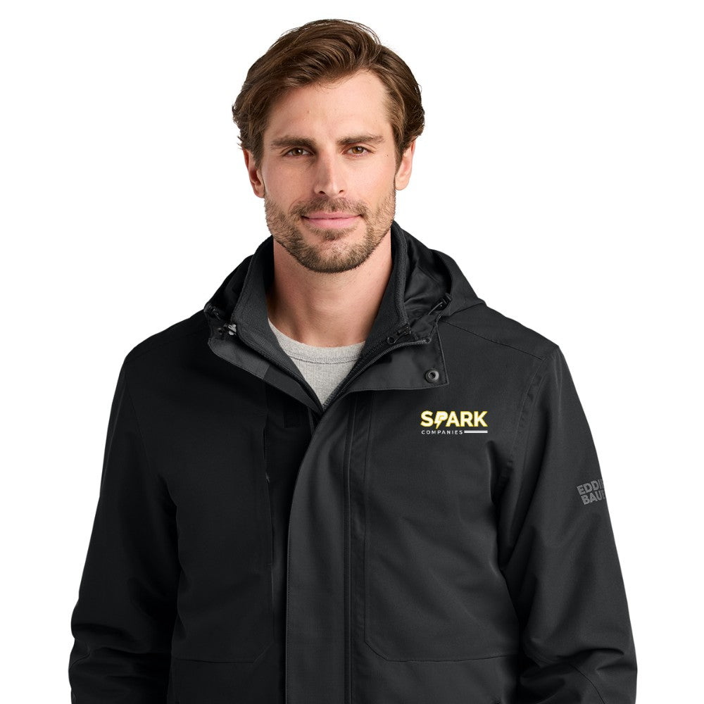 Spark Companies Eddie Bauer WeatherEdge Ridge 3-in-1 Jacket - Black
