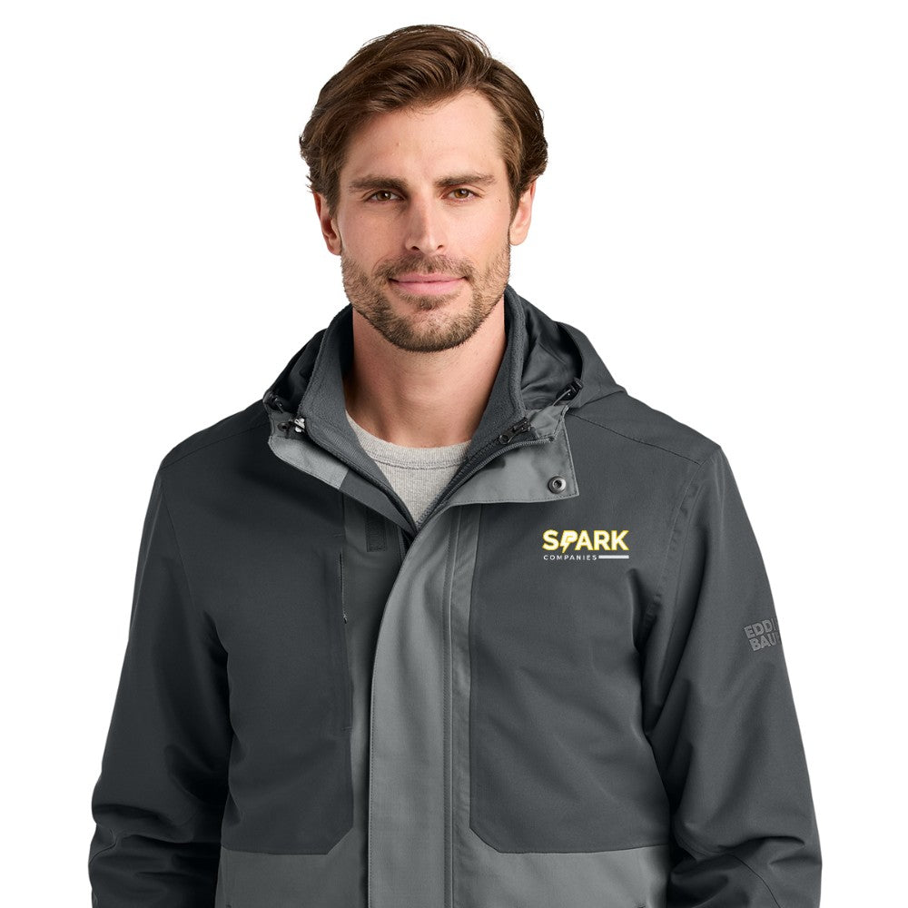 Spark Companies Eddie Bauer WeatherEdge Ridge 3-in-1 Jacket - Grey Steel/ Metal Grey