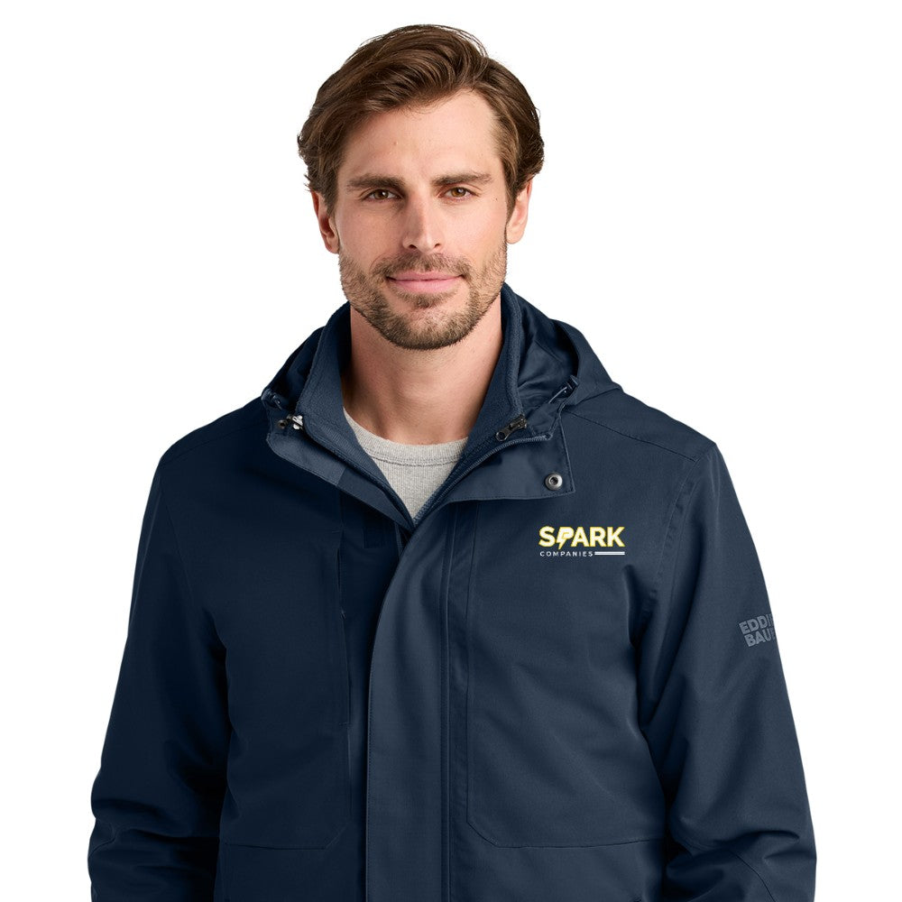 Spark Companies Eddie Bauer WeatherEdge Ridge 3-in-1 Jacket - River Blue Navy