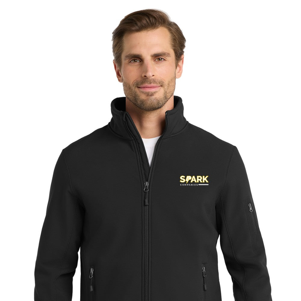 Spark Companies Eddie Bauer Rugged Ripstop Soft Shell Jacket - Black