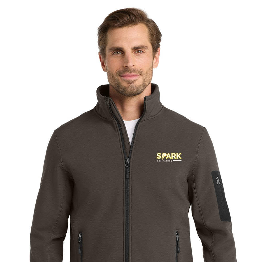 Spark Companies Eddie Bauer Rugged Ripstop Soft Shell Jacket - Canteen Grey