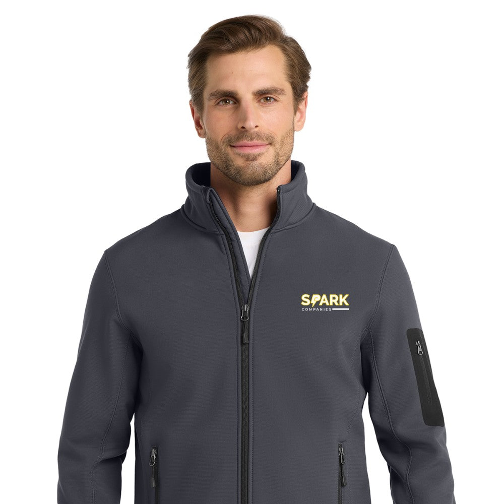 Spark Companies Eddie Bauer Rugged Ripstop Soft Shell Jacket - Grey Steel