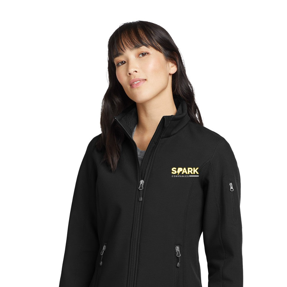 Spark Companies Eddie Bauer Women's Rugged Ripstop Soft Shell Jacket - Black