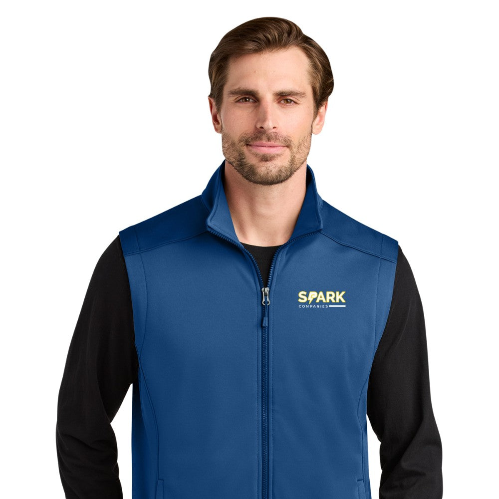 Spark Companies Eddie Bauer Smooth Mid Layer Fleece Vest - Cobalt Blue