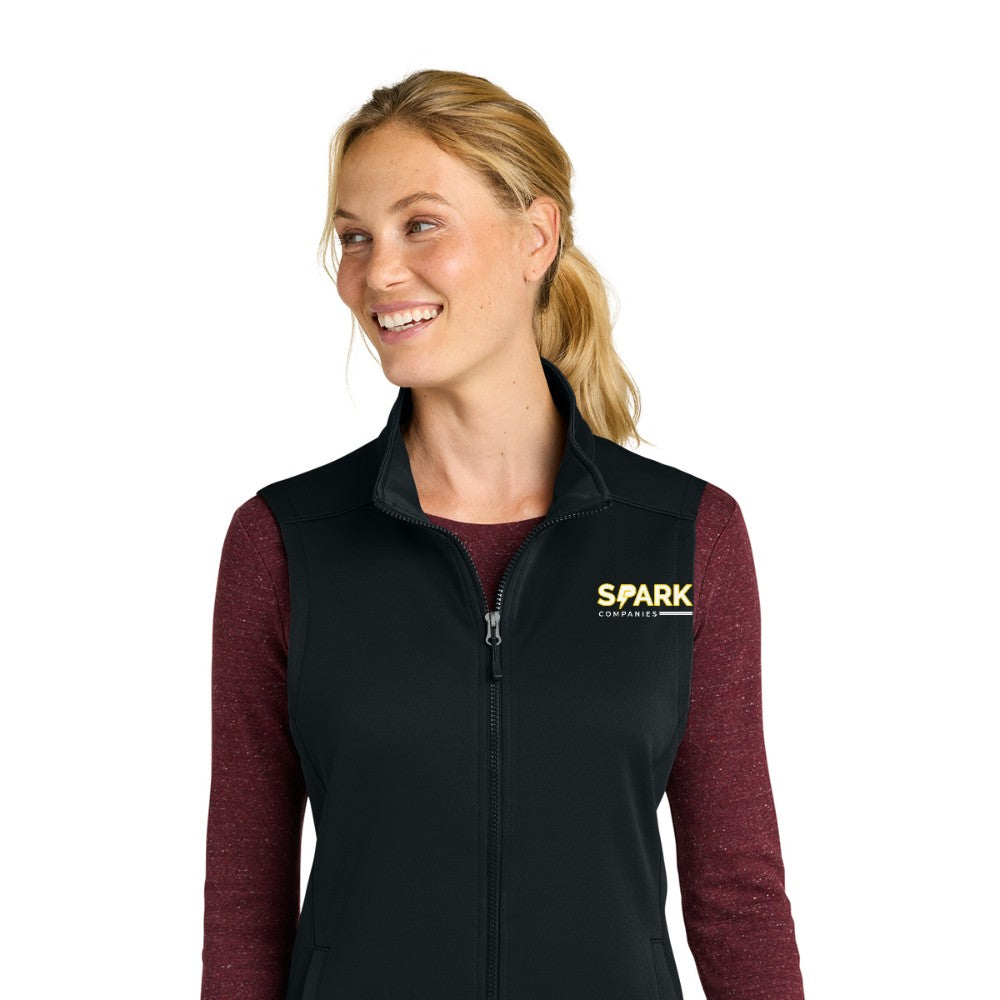 Spark Companies Eddie Bauer Women's Smooth Mid Layer Fleece Vest - Black
