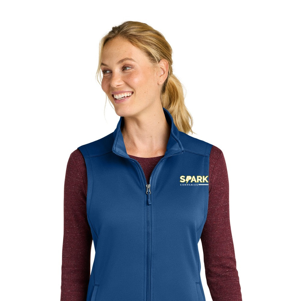 Spark Companies Eddie Bauer Women's Smooth Mid Layer Fleece Vest - Cobalt Blue