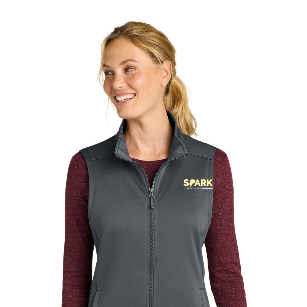 Spark Companies Eddie Bauer Women's Smooth Mid Layer Fleece Vest - Iron Gate