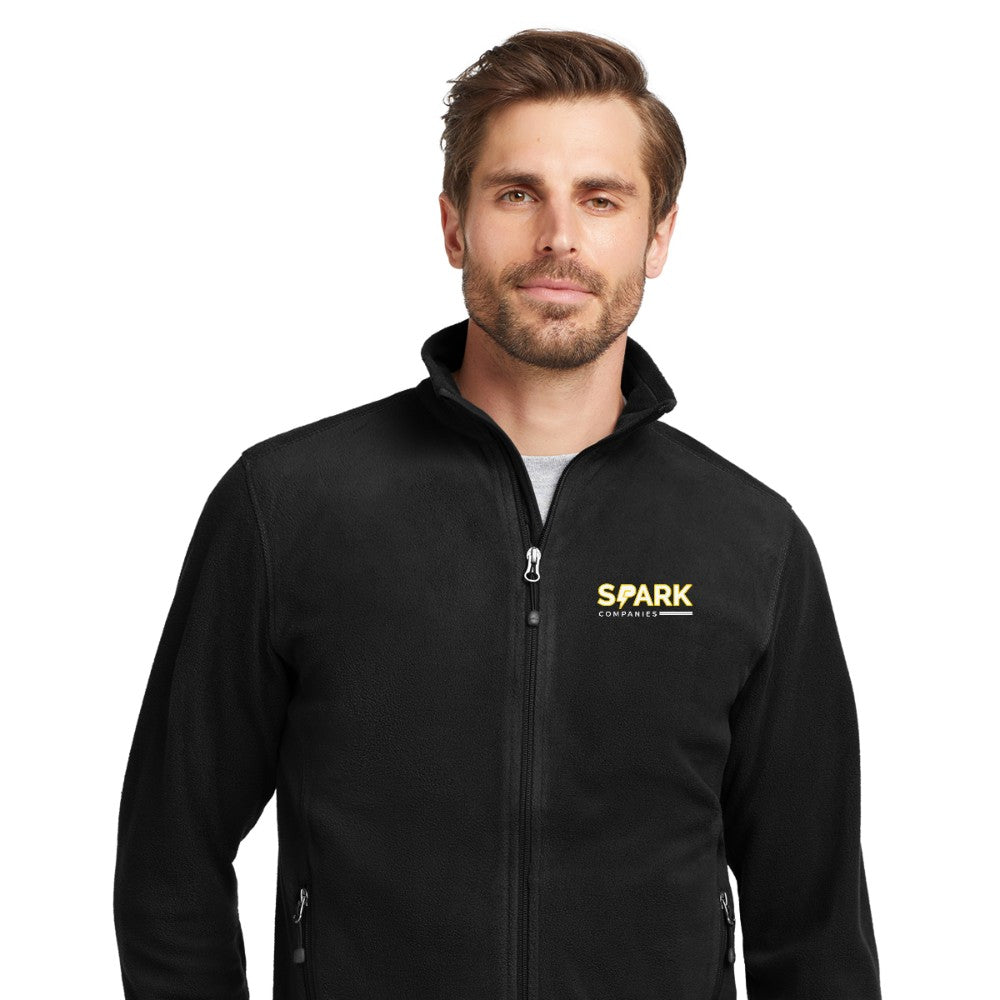 Spark Companies Eddie Bauer Full-Zip Microfleece Jacket - Black