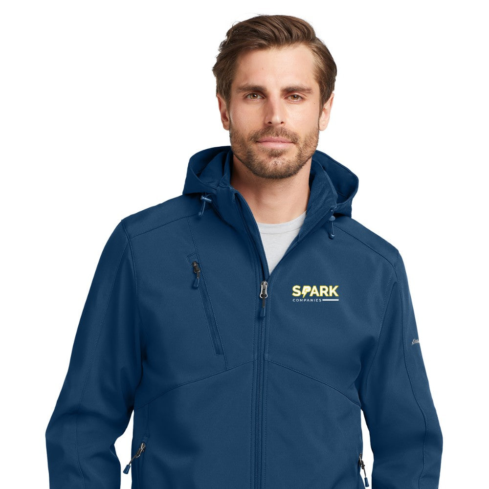Spark Companies Eddie Bauer Hooded Soft Shell Parka - Admiral Blue