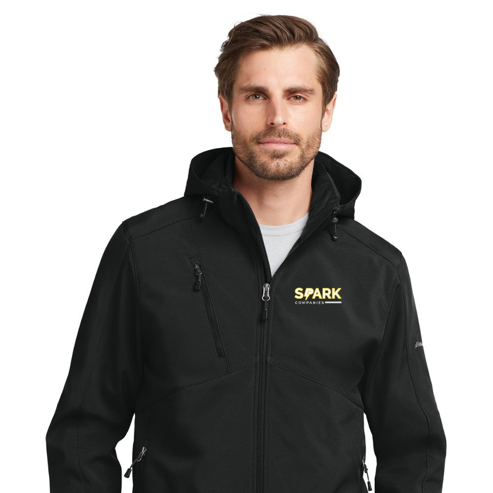 Spark Companies Eddie Bauer Hooded Soft Shell Parka - Black